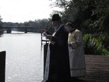 Blessing the river.