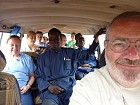 A van full of missionaries.